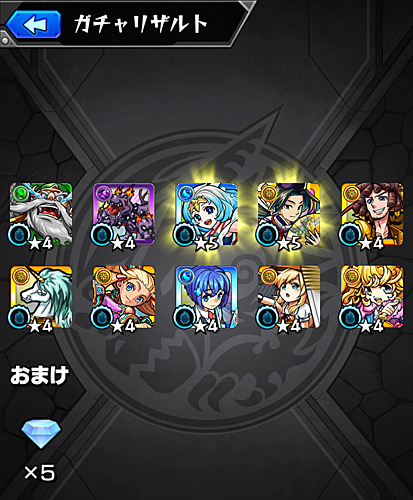 激獣神祭 ガチャ結果